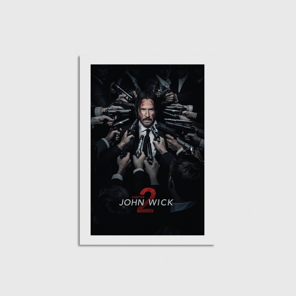 John Wick Chapter 2 film posteri, çerçevesiz poster