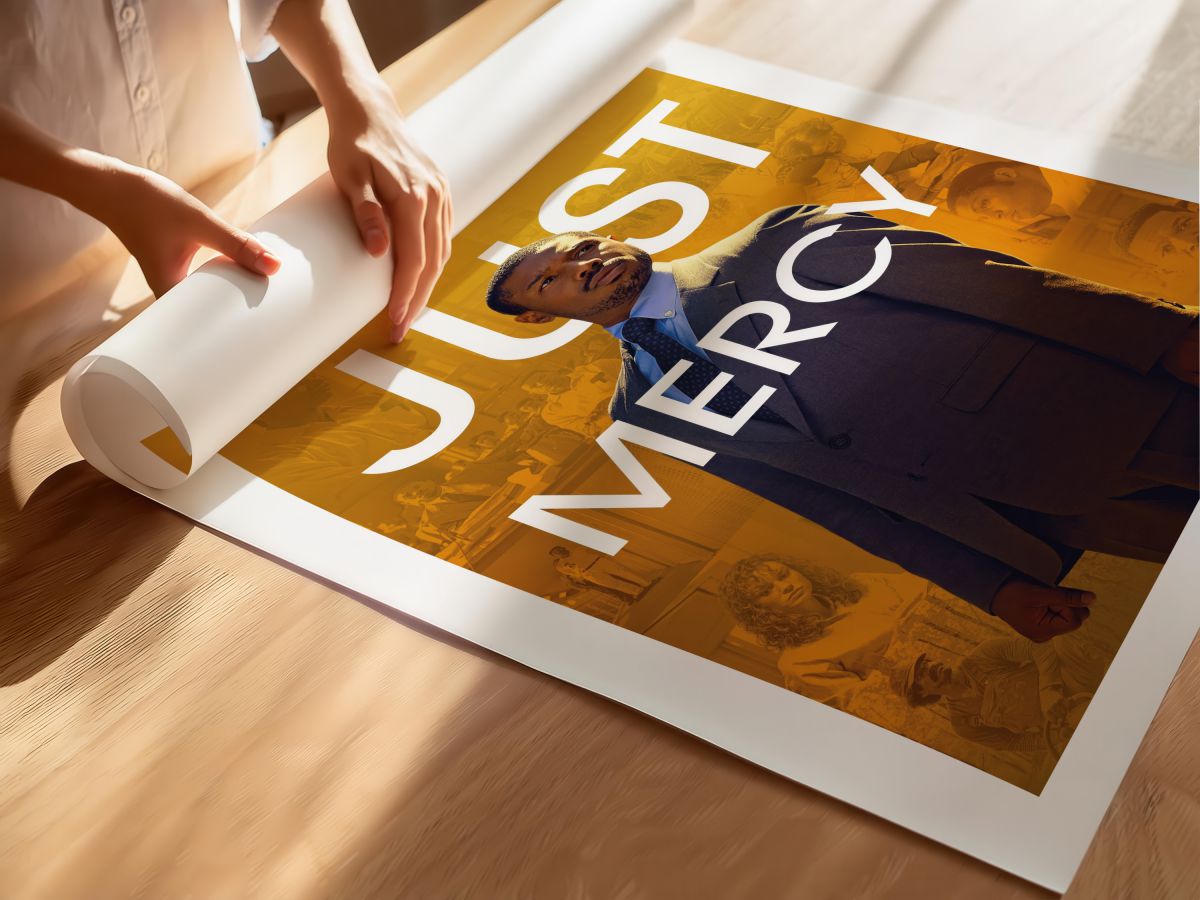 Just Mercy (2019) Film Posteri, rulo yapılmış çerçevesiz poster