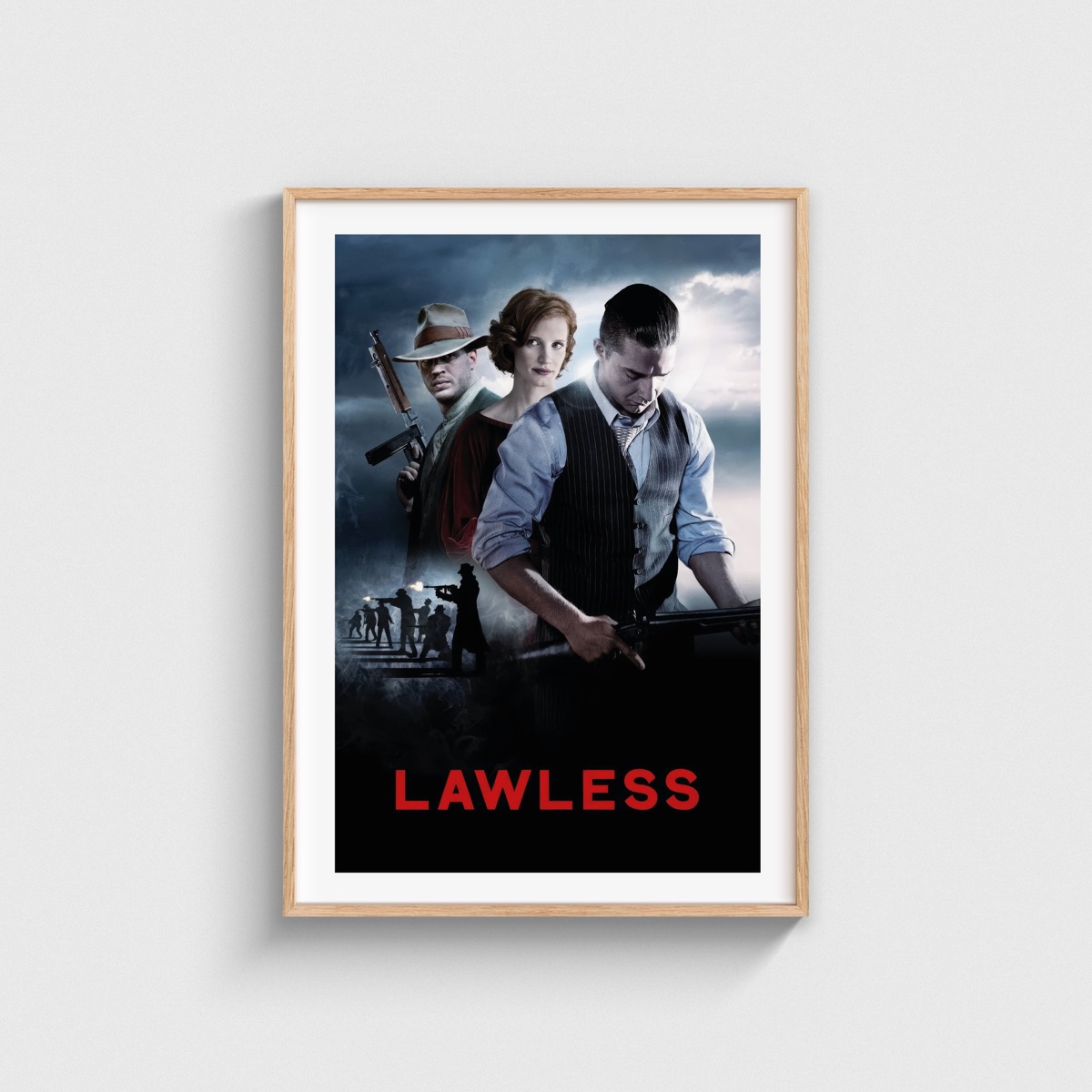 Lawless film posteri, ahşap çerçeveli tablo
