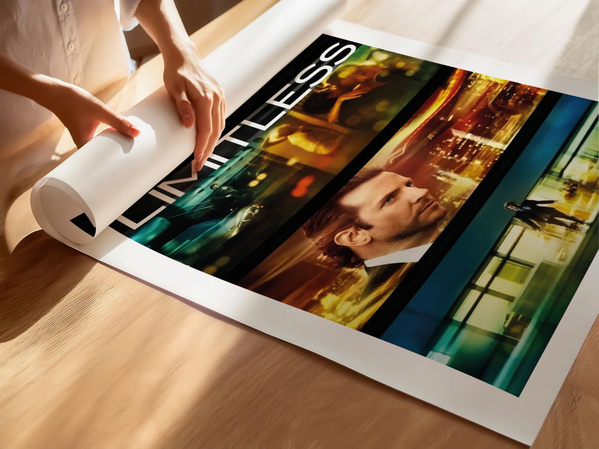 Limitless (2011) Film Posteri, rulo yapılmış çerçevesiz poster
