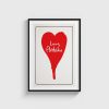 Love, Antosha film posteri, siyah çerçeveli tablo