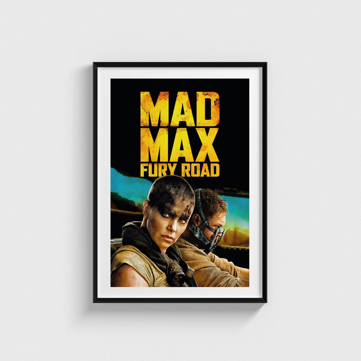 Mad Max Fury Road film posteri, siyah çerçeveli tablo