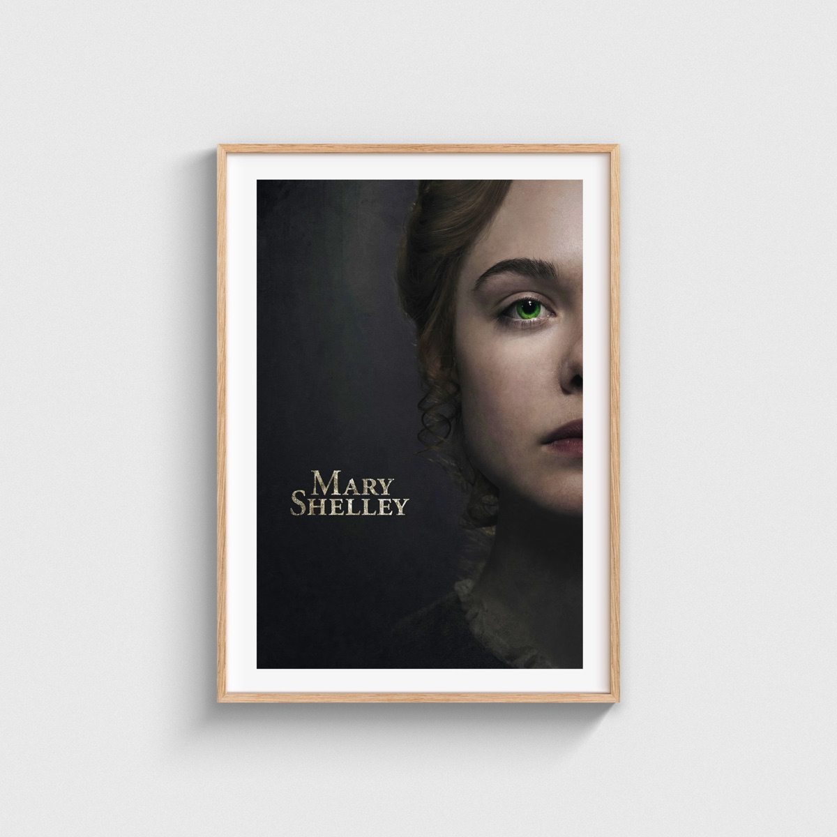 Mary Shelley film posteri, ahşap çerçeveli tablo