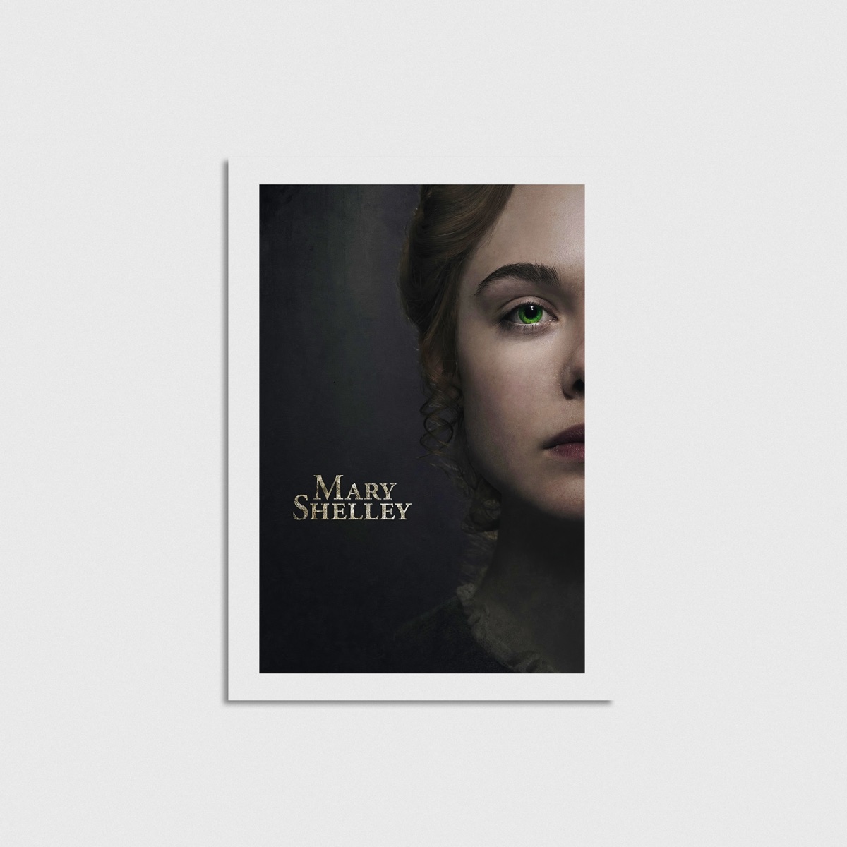 Mary Shelley film posteri, çerçevesiz poster