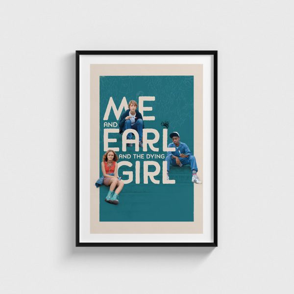 Me and Earl and the Dying Girl film posteri, siyah çerçeveli tablo