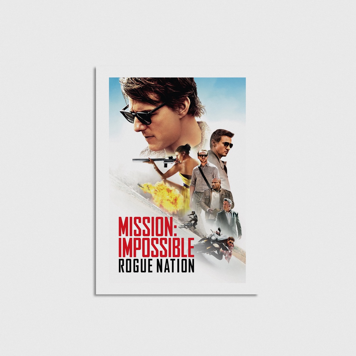 Mission Impossible - Rogue Nation film posteri, çerçevesiz poster