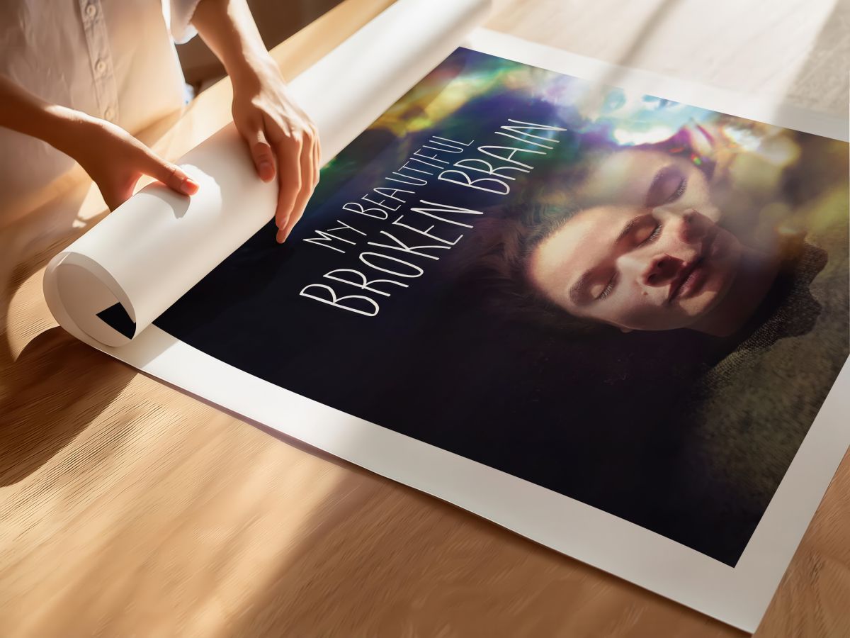 My Beautiful Broken Brain (2014) Film Posteri, rulo yapılmış çerçevesiz poster