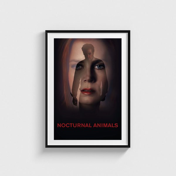 Nocturnal Animals film posteri, siyah çerçeveli tablo