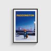 Paddington film posteri, siyah çerçeveli tablo