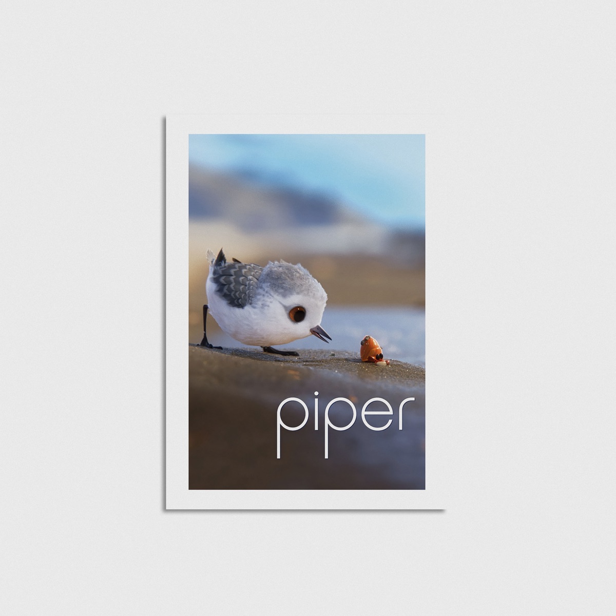 Piper film posteri, çerçevesiz poster