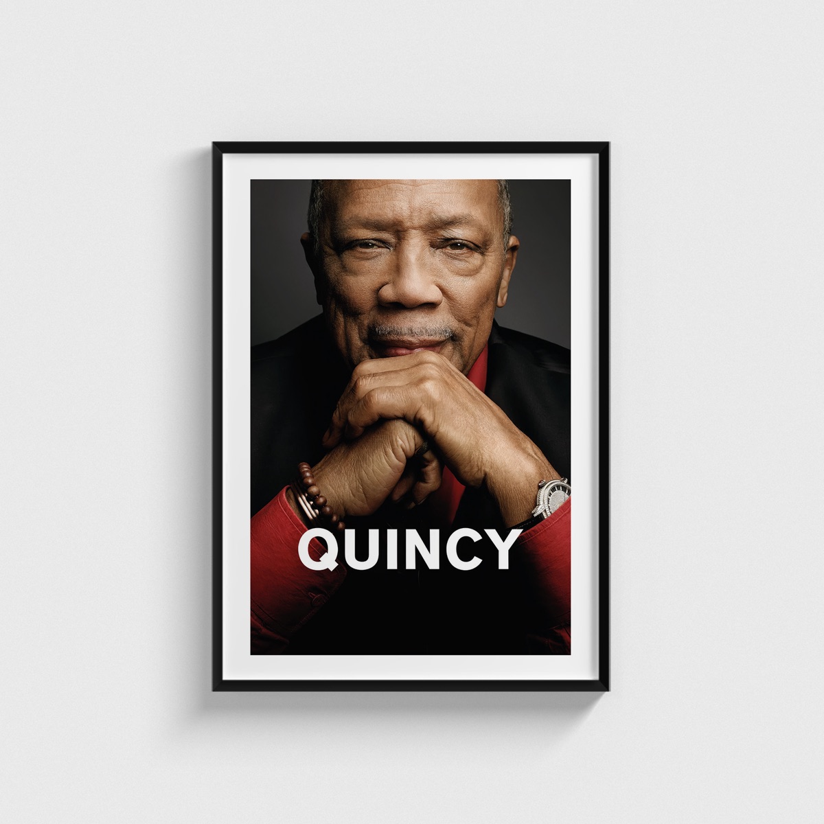 Quincy film posteri, siyah çerçeveli tablo