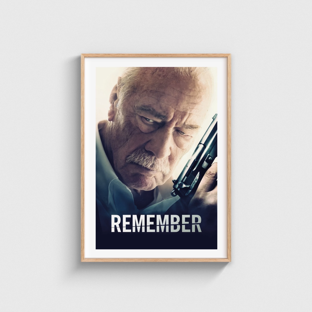 Remember film posteri, ahşap çerçeveli tablo