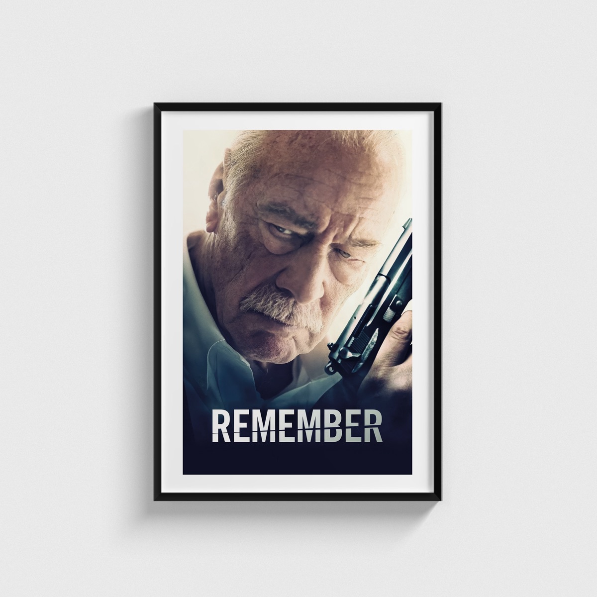Remember film posteri, siyah çerçeveli tablo