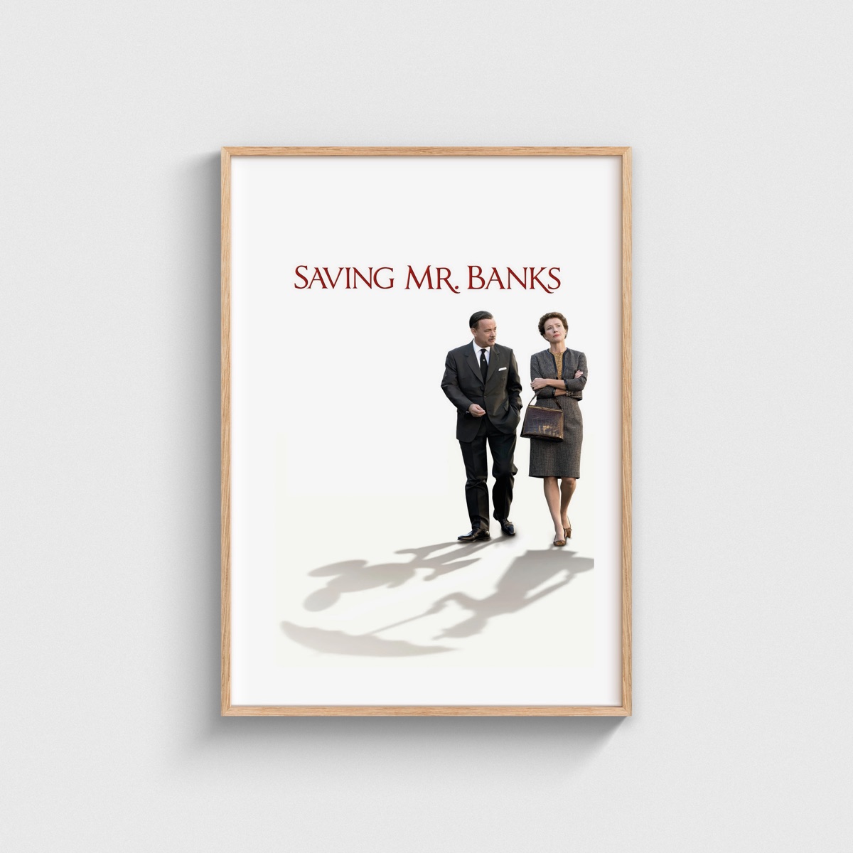 Saving Mr. Banks film posteri, ahşap çerçeveli tablo