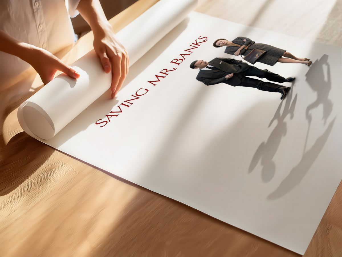 Saving Mr. Banks (2013) Film Posteri, rulo yapılmış çerçevesiz poster