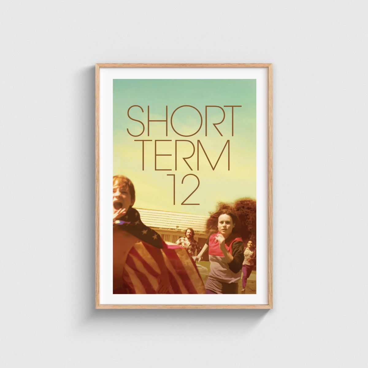 Short Term 12 film posteri, ahşap çerçeveli tablo