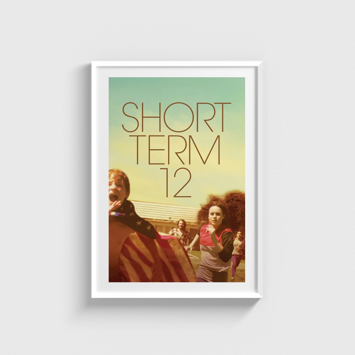 Short Term 12 film posteri, beyaz çerçeveli tablo