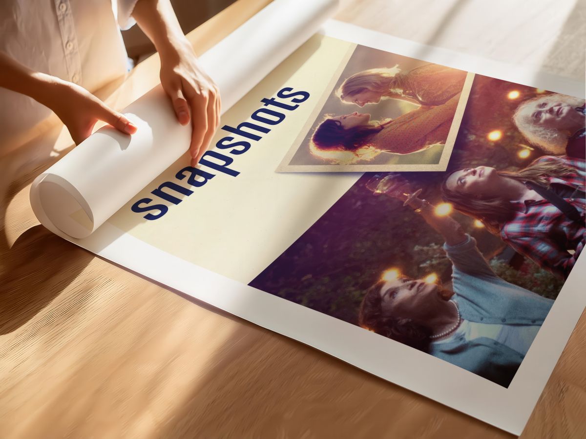 Snapshots (2018) Film Posteri, rulo yapılmış çerçevesiz poster