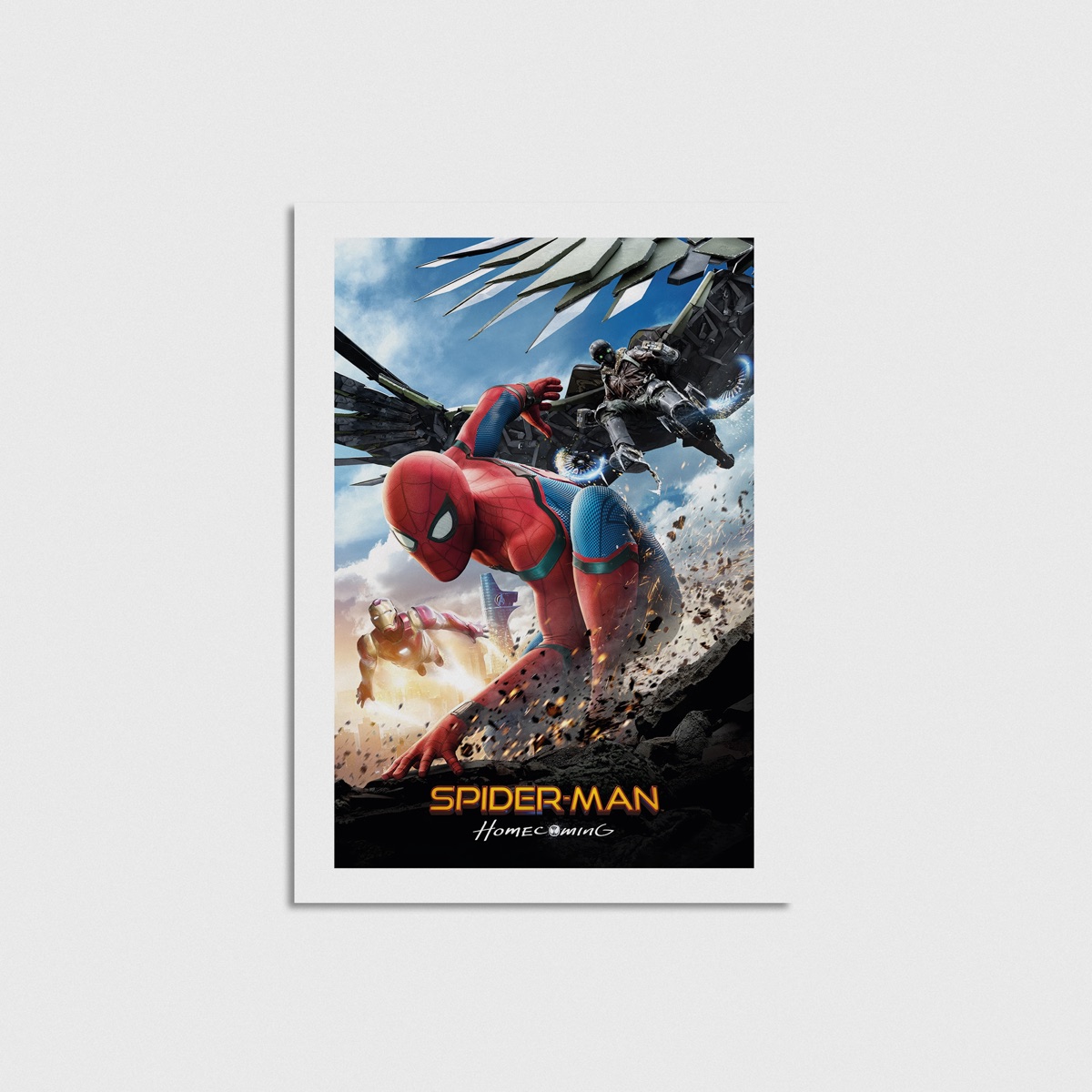 Spider-Man Homecoming film posteri, çerçevesiz poster