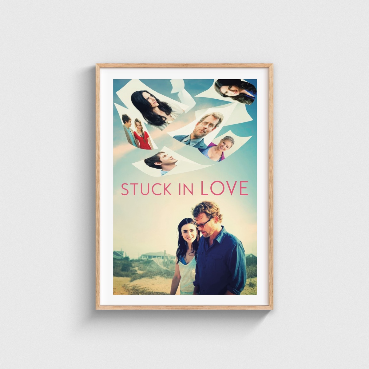 Stuck in Love film posteri, ahşap çerçeveli tablo