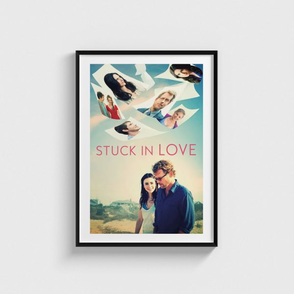 Stuck in Love film posteri, siyah çerçeveli tablo