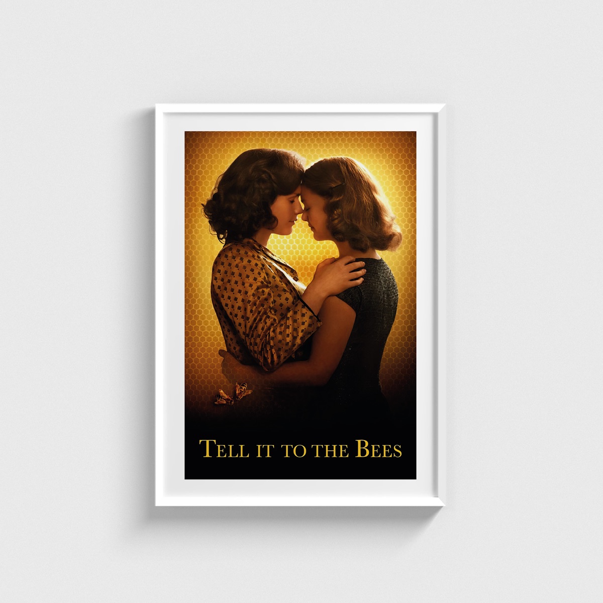 Tell It to the Bees film posteri, beyaz çerçeveli tablo
