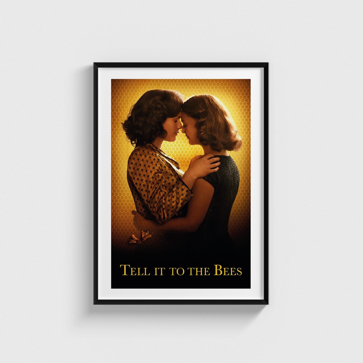 Tell It to the Bees film posteri, siyah çerçeveli tablo