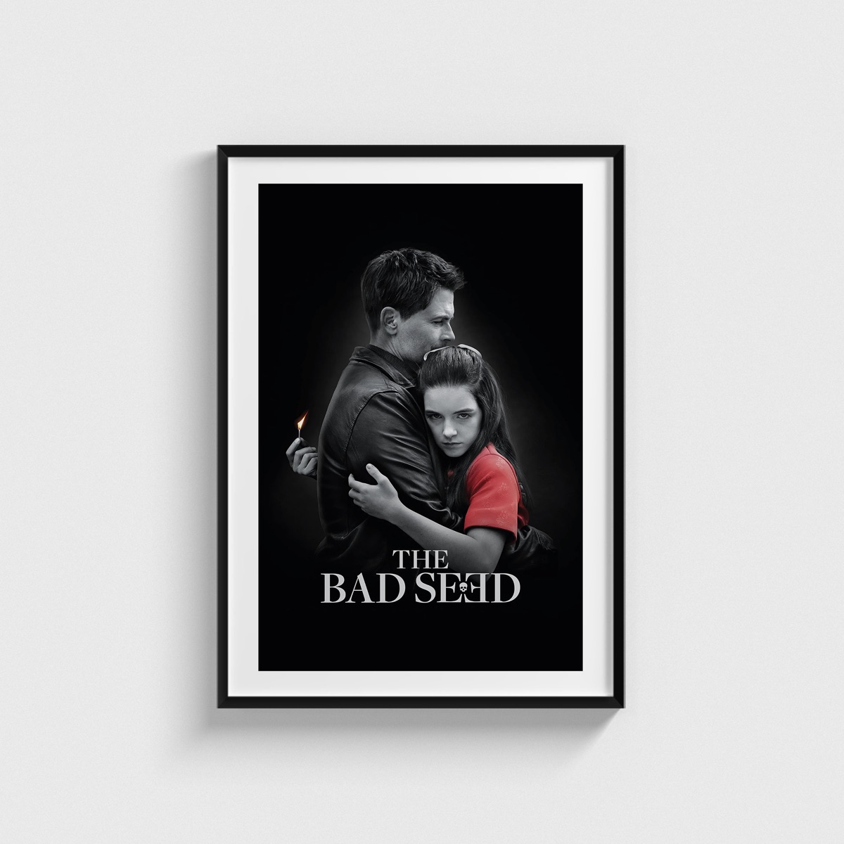 The Bad Seed (2018) film posteri, siyah çerçeveli tablo