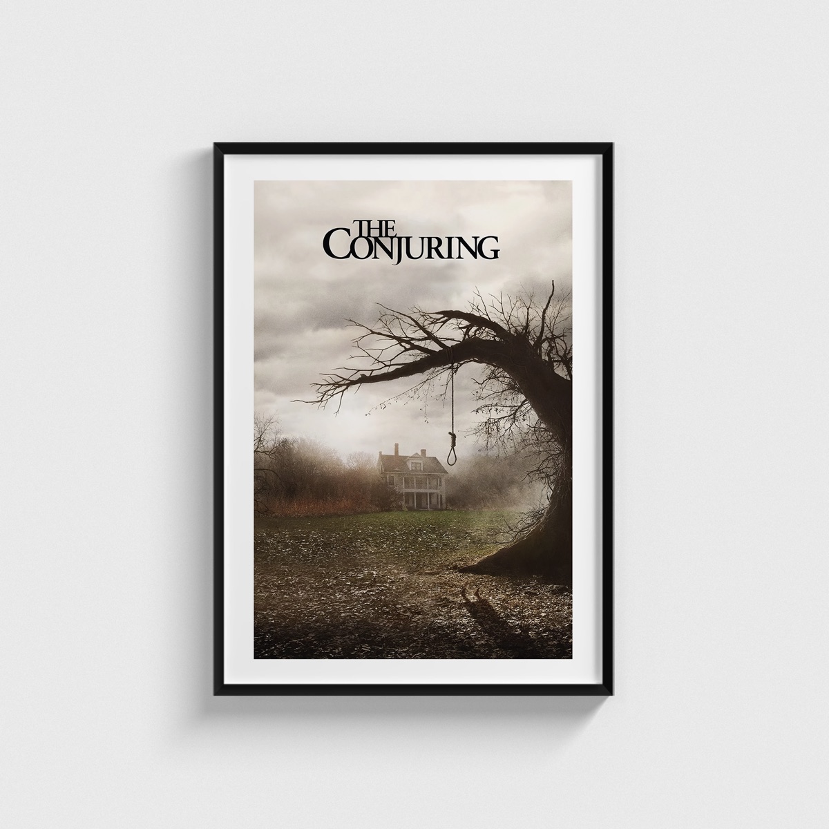 The Conjuring film posteri, siyah çerçeveli tablo
