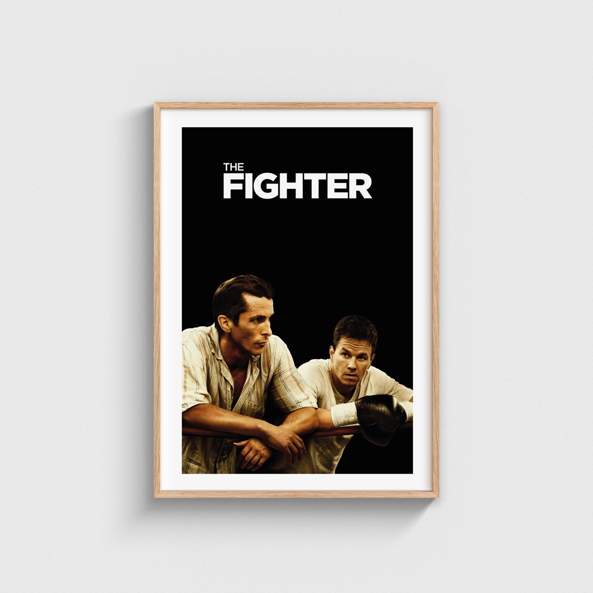 The Fighter film posteri, ahşap çerçeveli tablo