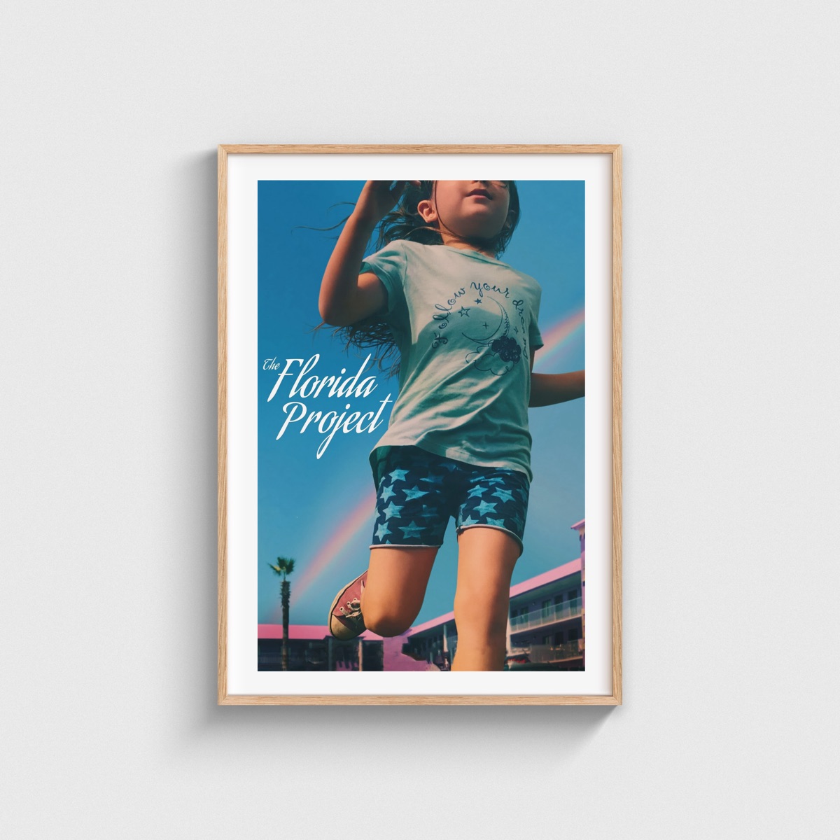 The Florida Project film posteri, ahşap çerçeveli tablo