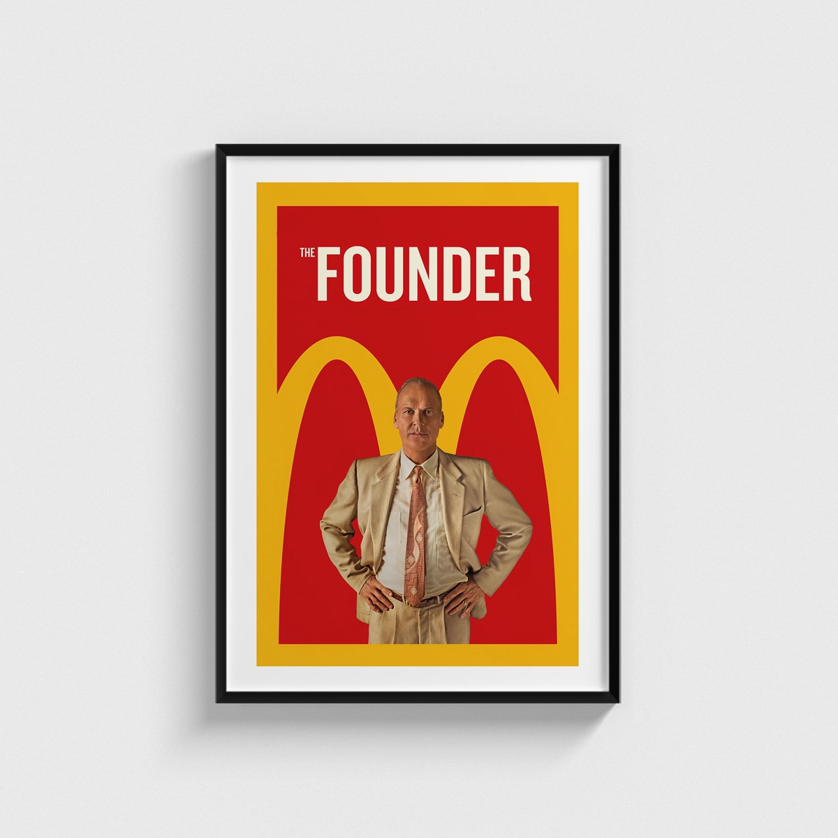 The Founder film posteri, siyah çerçeveli tablo
