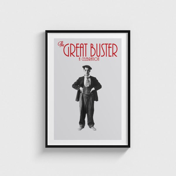 The Great Buster A Celebration film posteri, siyah çerçeveli tablo