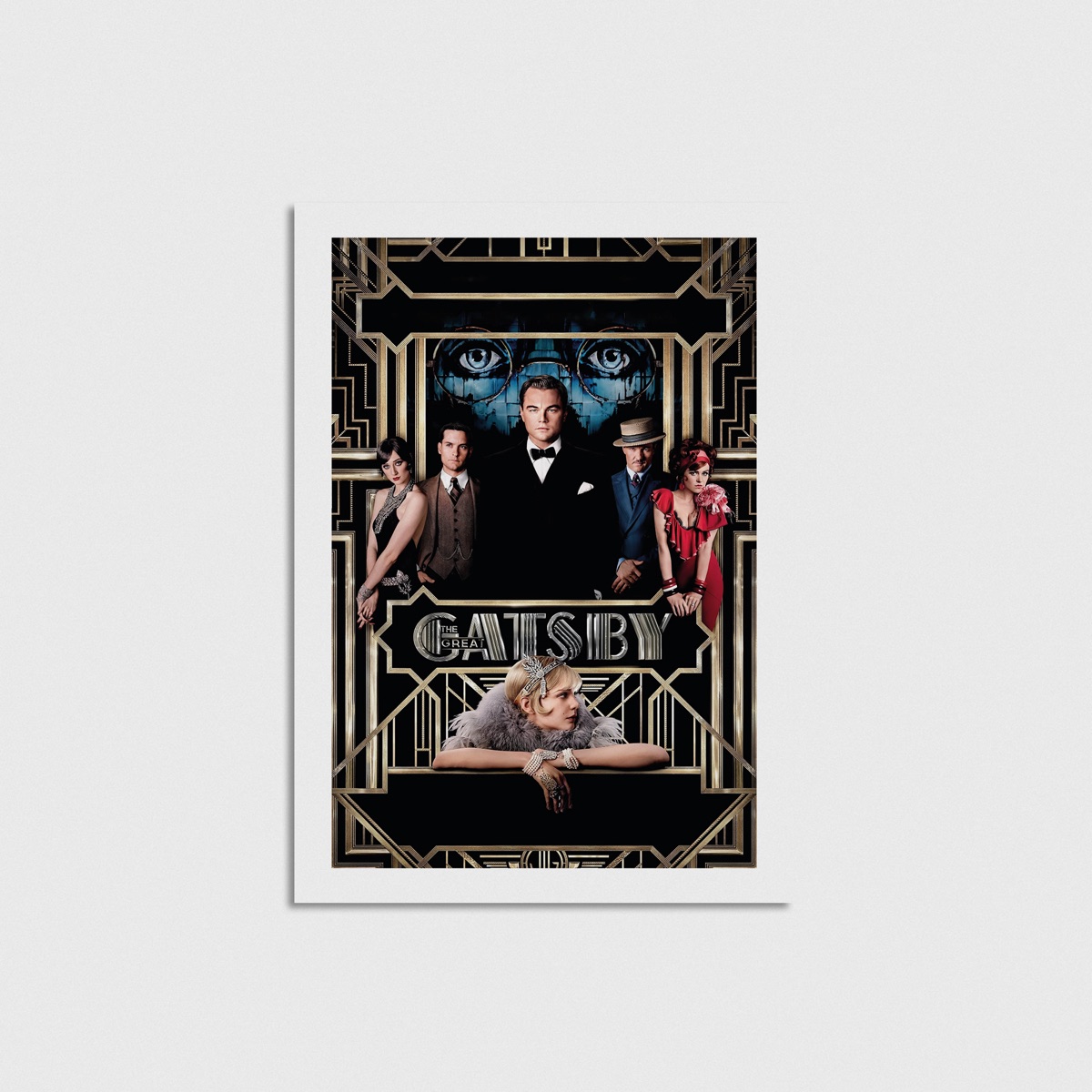 The Great Gatsby film posteri, çerçevesiz poster