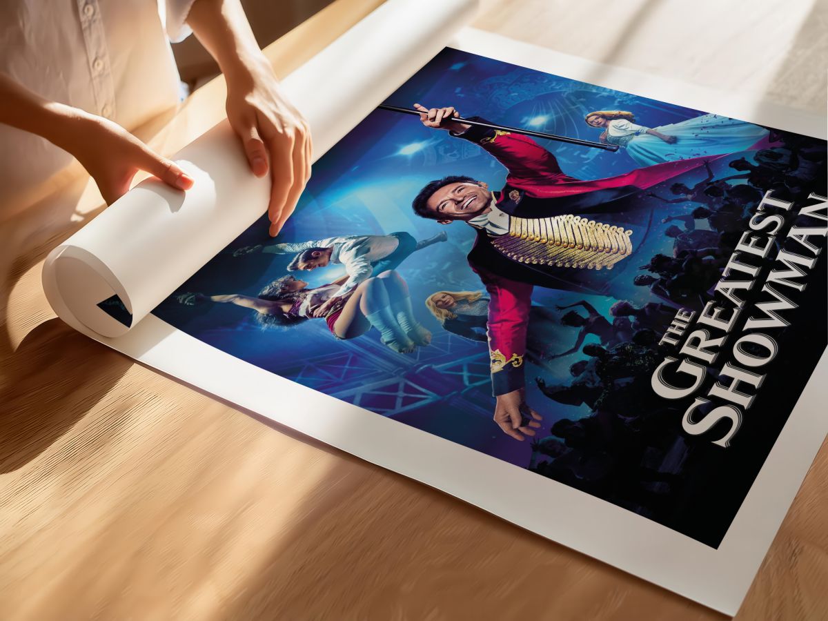 The Greatest Showman (2017) Film Posteri, rulo yapılmış çerçevesiz poster