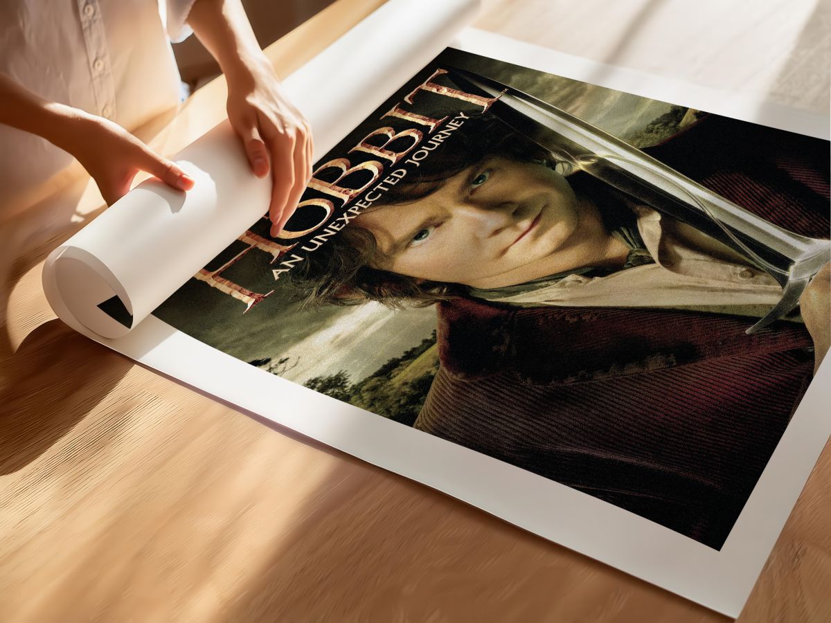 The Hobbit: An Unexpected Journey (2012) Film Posteri, rulo yapılmış çerçevesiz poster