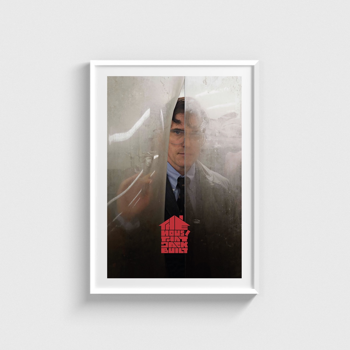 The House That Jack Built film posteri, beyaz çerçeveli tablo