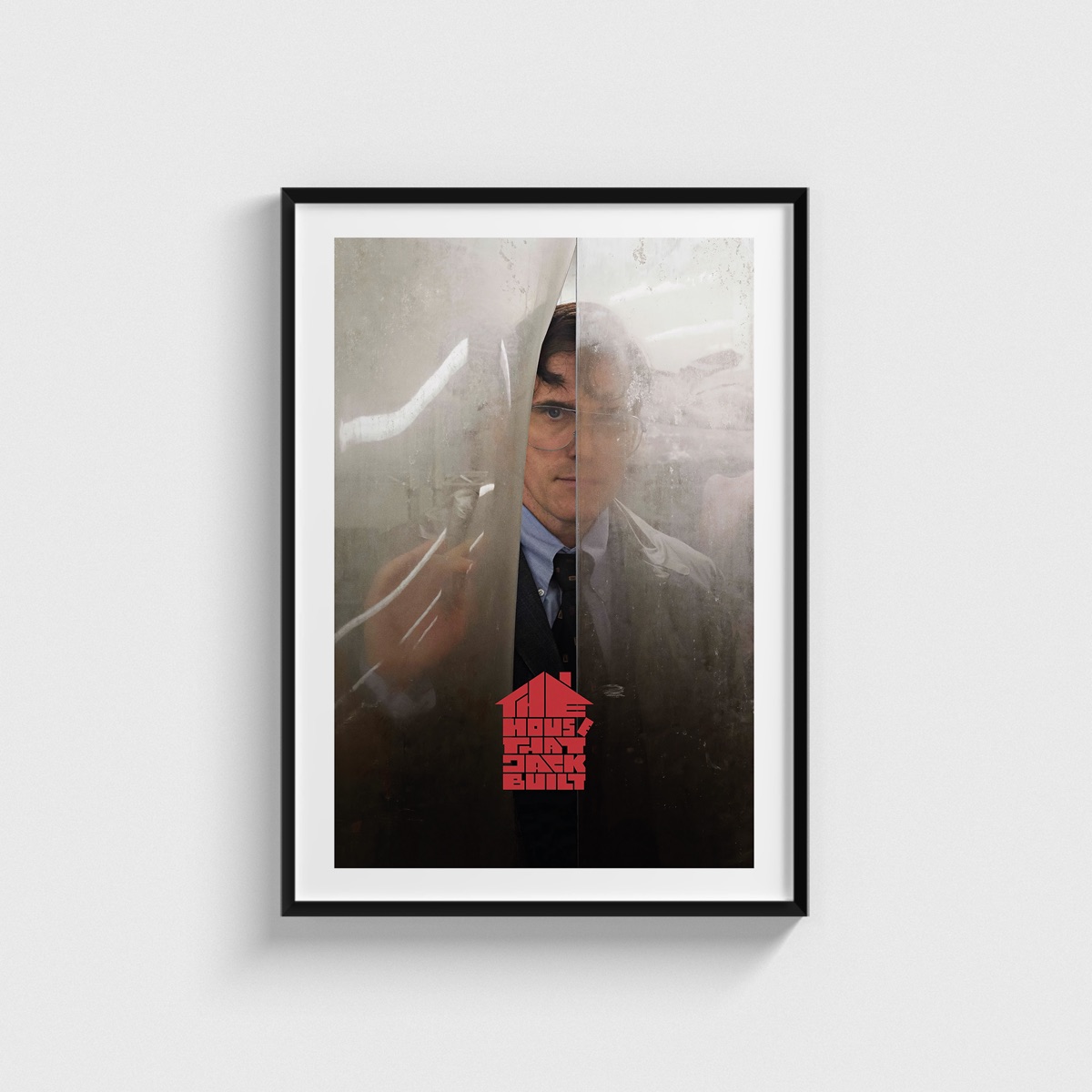 The House That Jack Built film posteri, siyah çerçeveli tablo