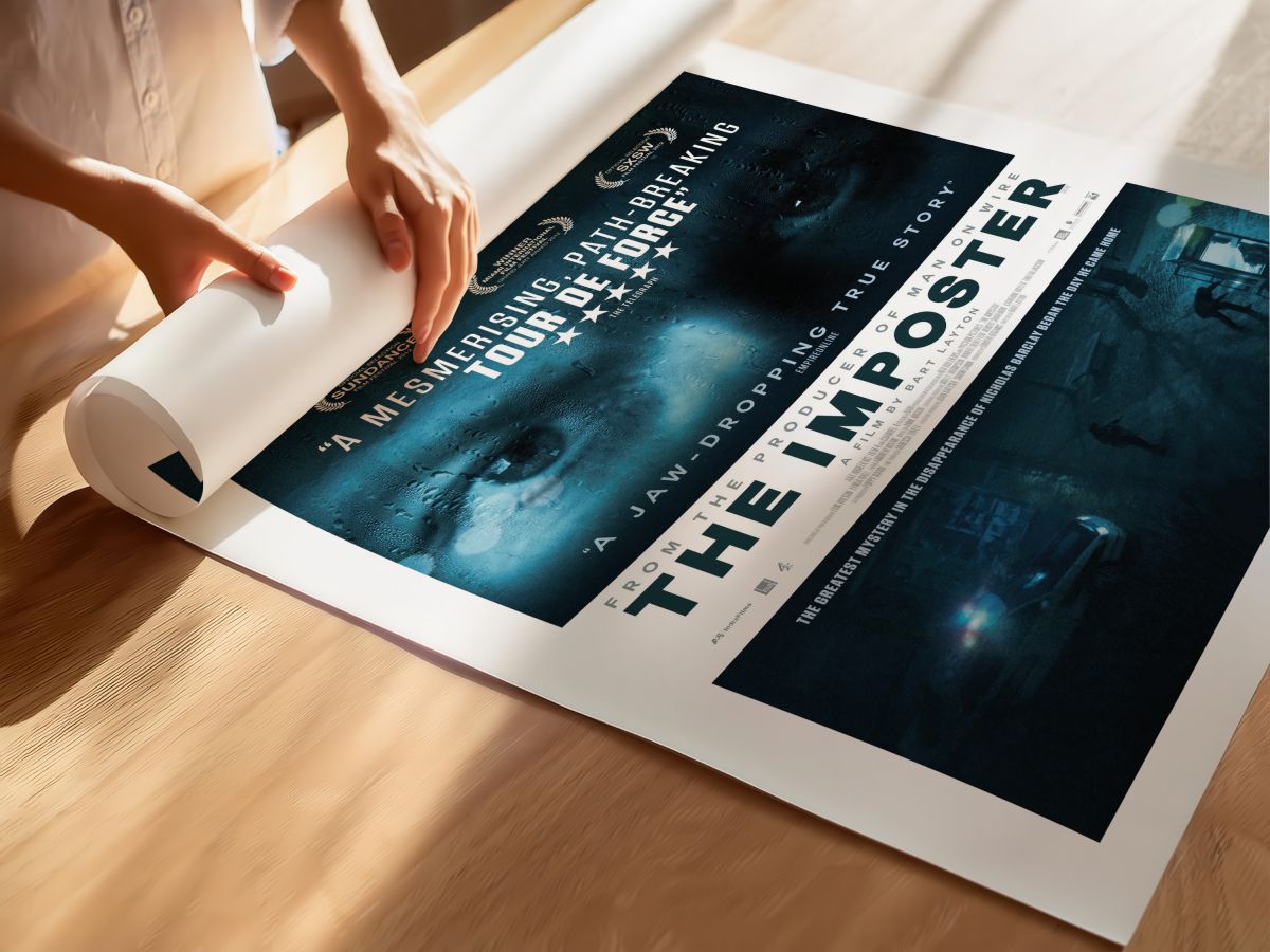 The Imposter (2012) Film Posteri, rulo yapılmış çerçevesiz poster