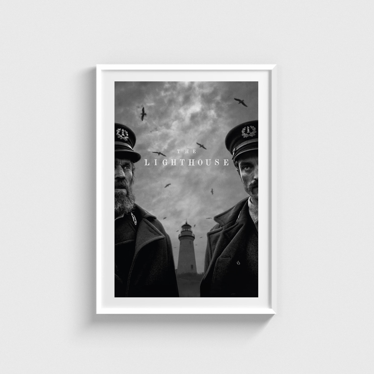 The Lighthouse film posteri, beyaz çerçeveli tablo