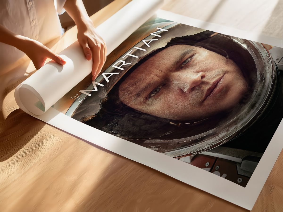 The Martian (2015) Film Posteri, rulo yapılmış çerçevesiz poster