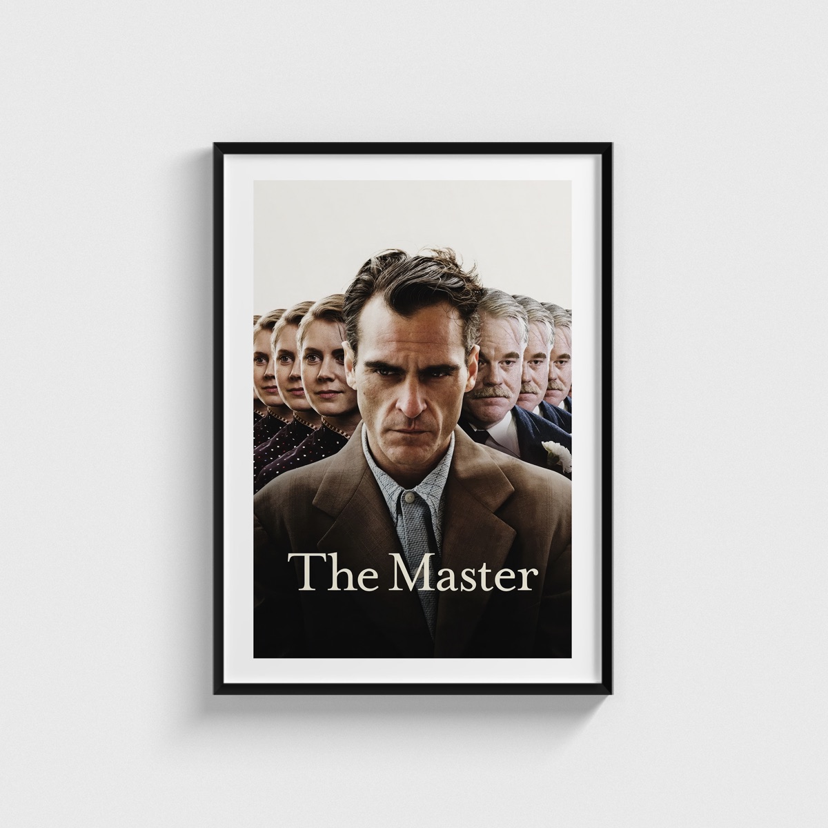 The Master film posteri, siyah çerçeveli tablo