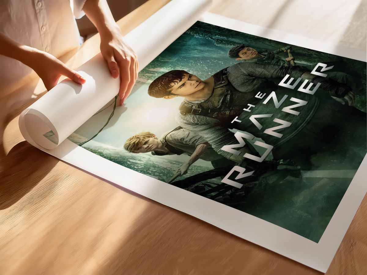 The Maze Runner (2014) Film Posteri, rulo yapılmış çerçevesiz poster