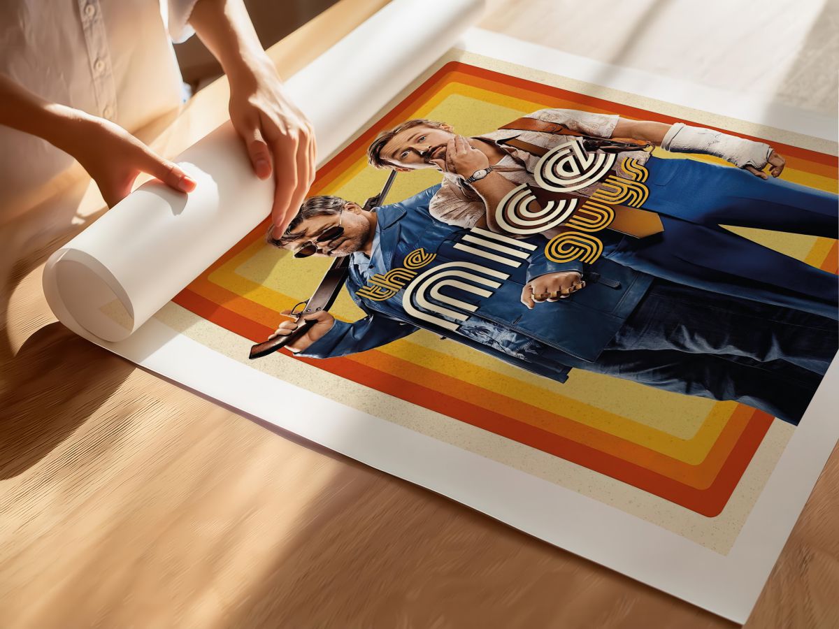 The Nice Guys (2016) Film Posteri, rulo yapılmış çerçevesiz poster