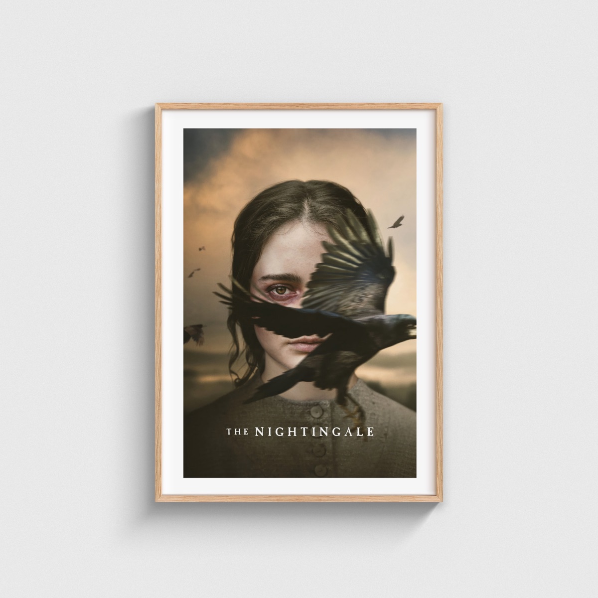 The Nightingale film posteri, ahşap çerçeveli tablo