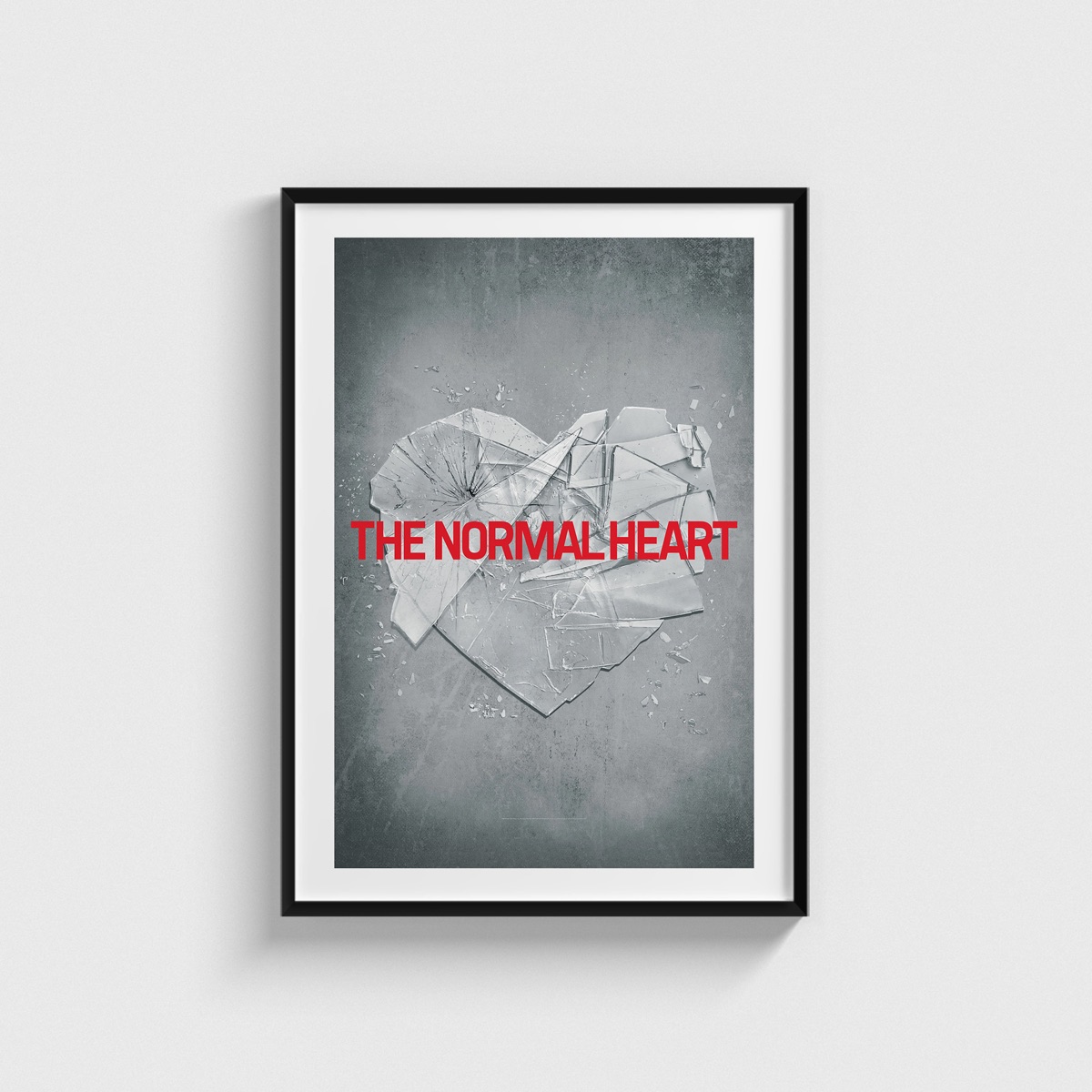 The Normal Heart film posteri, siyah çerçeveli tablo