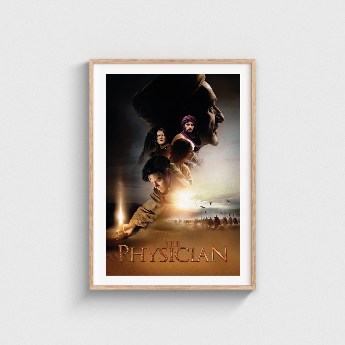 The Physician film posteri, ahşap çerçeveli tablo
