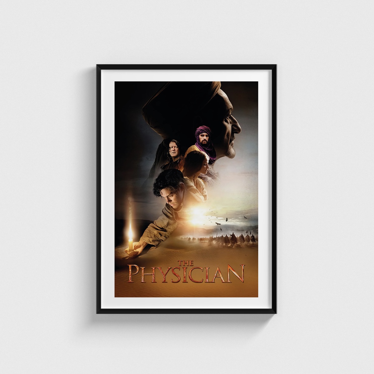 The Physician film posteri, siyah çerçeveli tablo