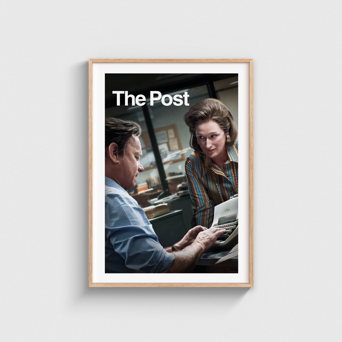 The Post film posteri, ahşap çerçeveli tablo