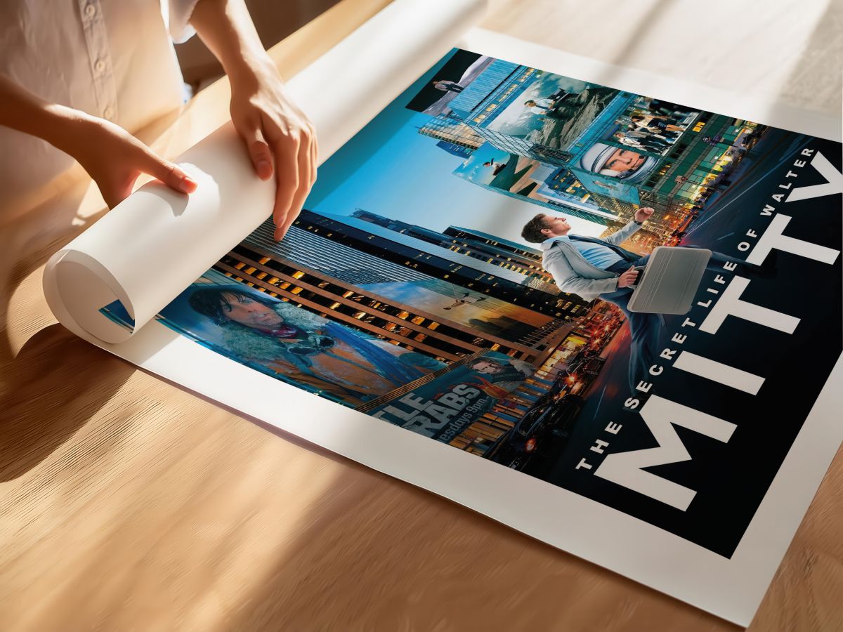 The Secret Life of Walter Mitty (2013) Film Posteri, rulo yapılmış çerçevesiz poster